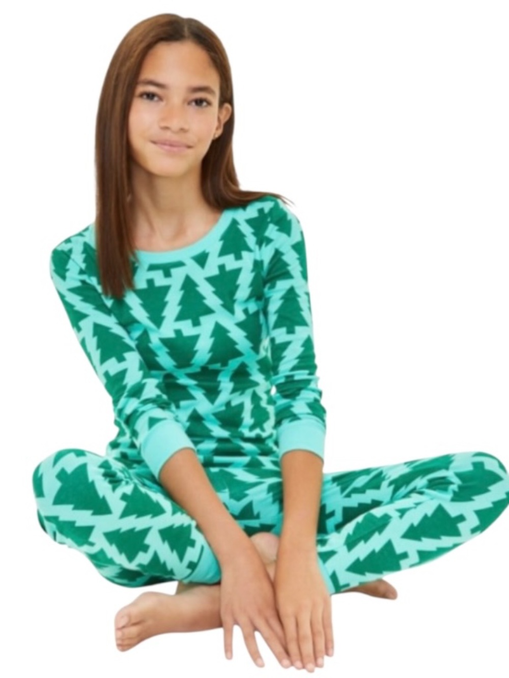 Holiday Lane Little & Big Kids Trees Cotton Snug Fit Pajamas Set, Size 12Y - NWT - Picture 2 of 3